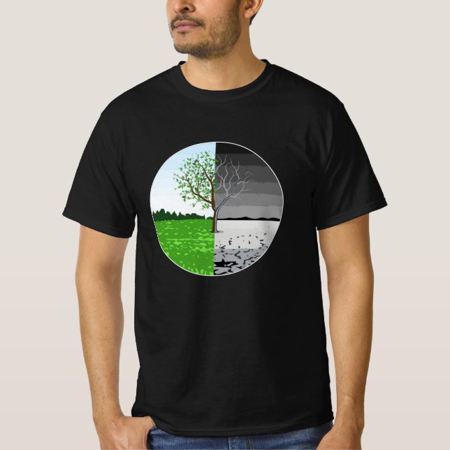 Climate Change Planet Earth Future CO2 Gift Idea T-Shirt (Front)