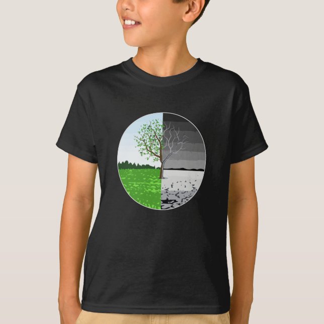 Climate Change Planet Earth Future CO2 Gift Idea T-Shirt (Front)