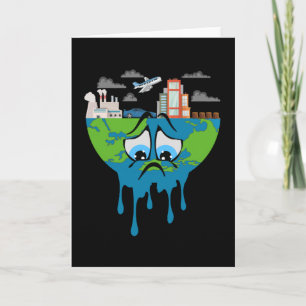 Climate Change Planet Future Earth CO2 Gift Idea Card