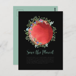 Climate Change Save the Planet, Earth Day Everyday Postcard