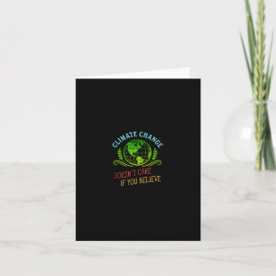 Climate Change Shirt Believe The Science March Card