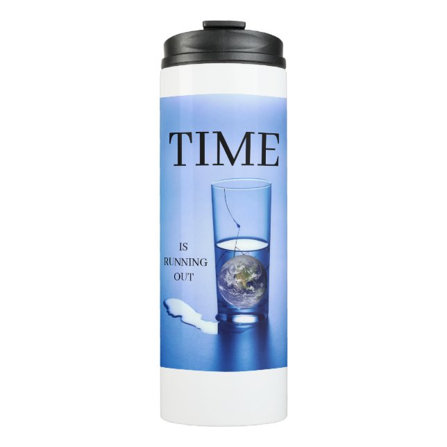 Climate Change T-Shirt Thermal Tumbler (Front)