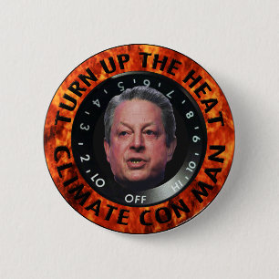 Climate Con Man 2 Inch Round Button