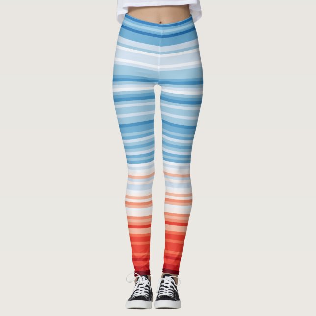 Climate Crisis Warming stripes Leggings Klimakrise (Front)