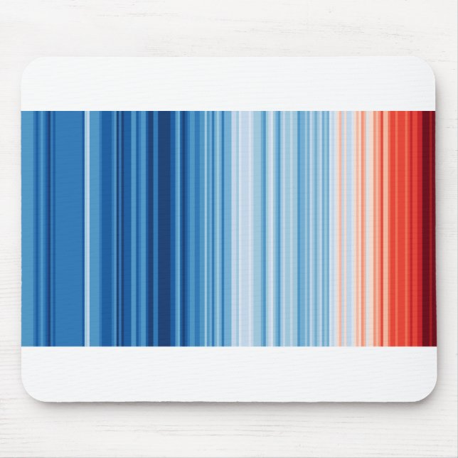 Climate Crisis Warming stripes Mouse Pad (Front)
