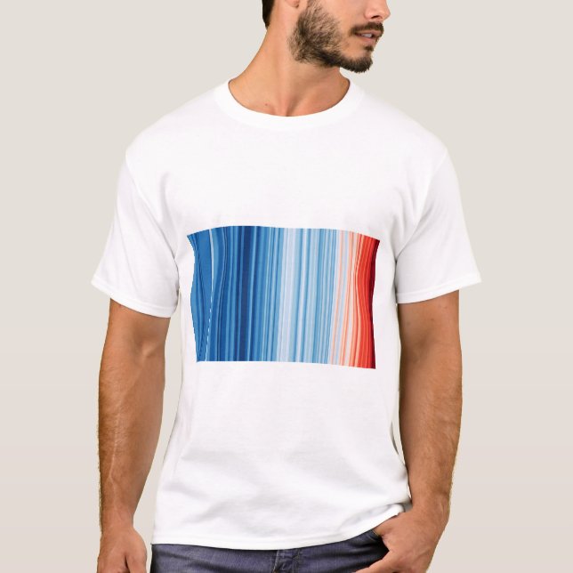 Climate Crisis Warming stripes T-Shirt (Front)