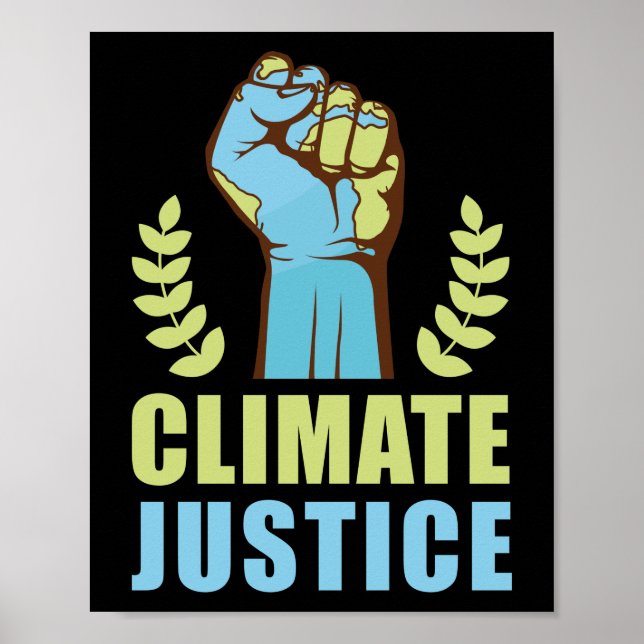 Climate Justice  Day Climate Change Poster (Front)