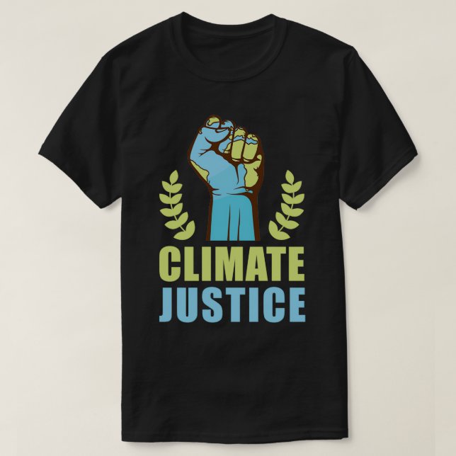 Climate Justice Day Climate Change T-Shirt (Design Front)