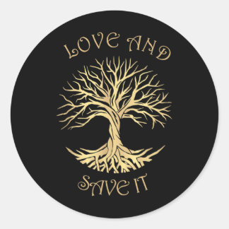 Climate Protection - Environmental - Save The Plan Classic Round Sticker