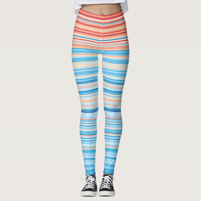 Climate Stripes Germany 1881-2018 Leggings (Front)