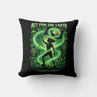 Climate Warrior Throw Pillow
