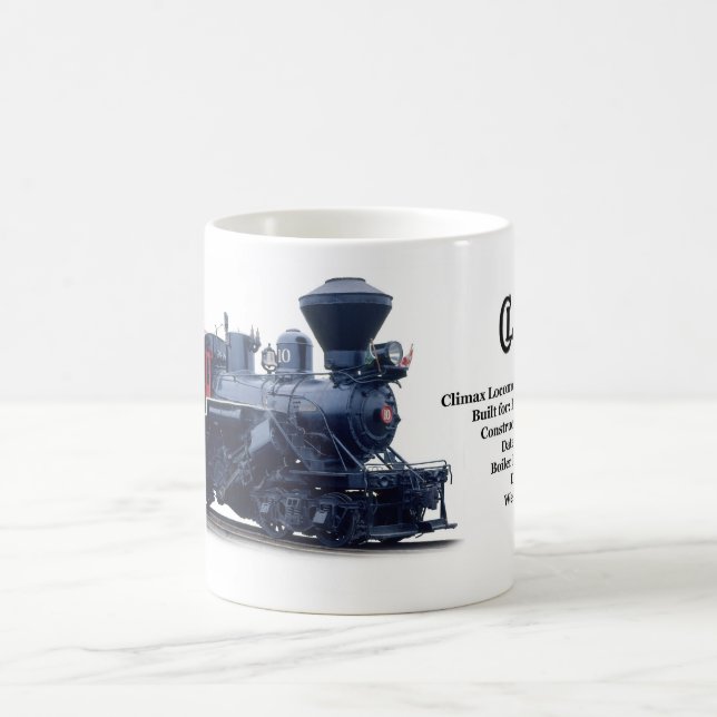 Climax Logging Locomotive Coffee Mug (Center)