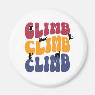 Climb Cats Vintage Color Edition Magnet