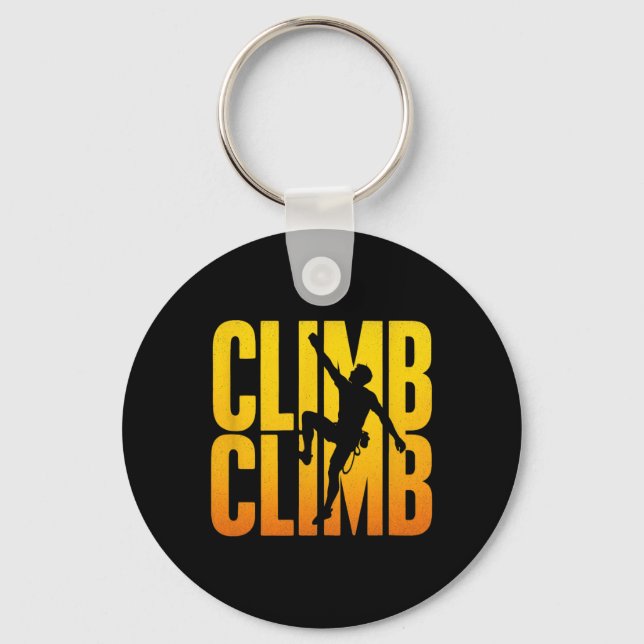 Climb Climb - Rock Climbing Adventure  Keychain (Front)
