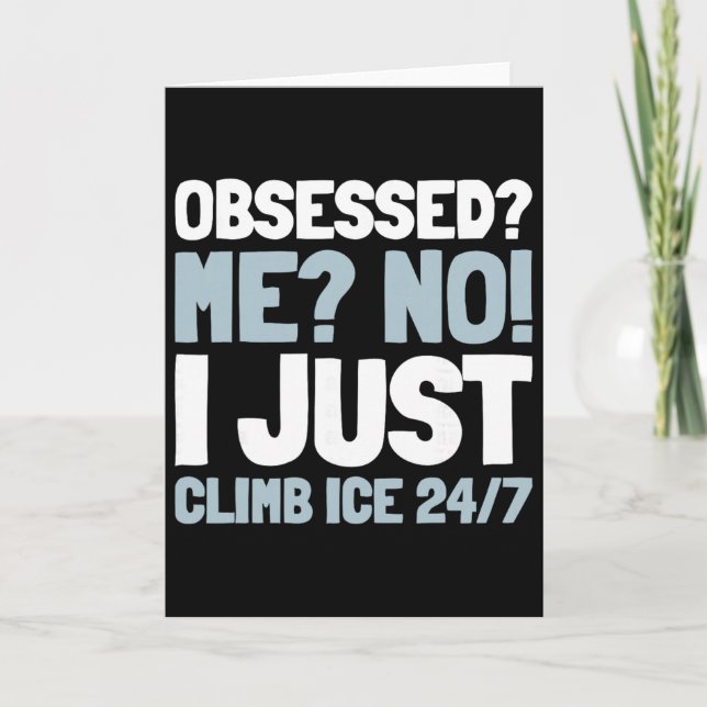Climb Climber - Ice Climbing _2  Card (Front)