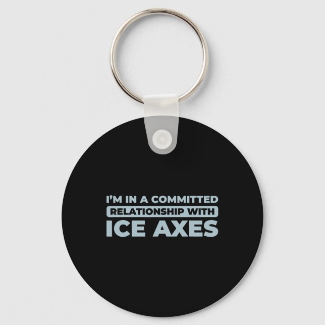 Climb - Climber Ice Climbing _2  Keychain (Front)
