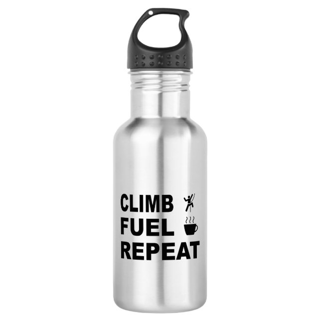 Climb, Fuel, Repeat 532 Ml Water Bottle (Front)