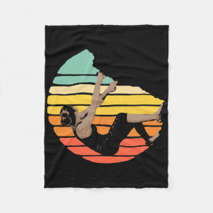 Climb Like A Girl Rock Climber Climbing Bouldering Fleece Blanket