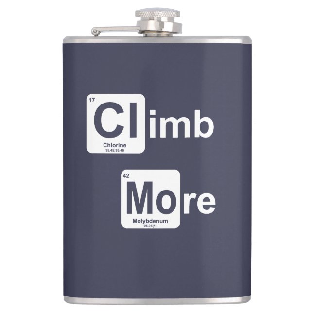Climb More Hip Flask (Front)