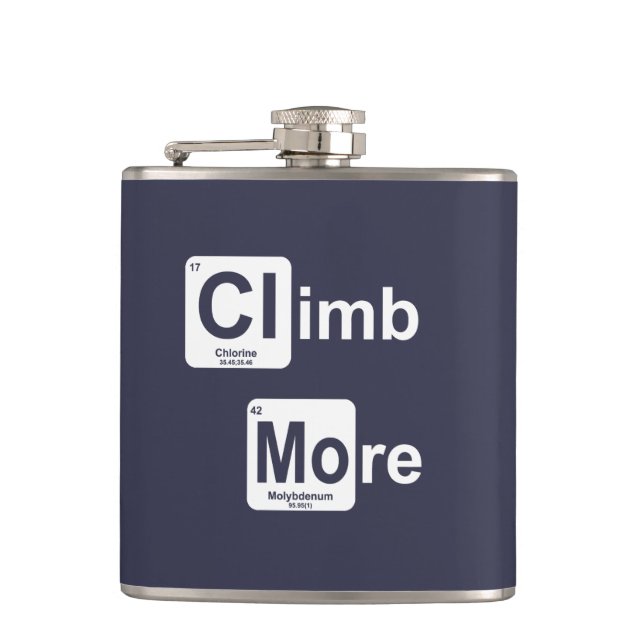 Climb More Hip Flask (Front)