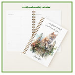Climb Over the Fence Weekly Monthly Calendar  Planner<br><div class="desc">The enchanting watercolor cat has a message -- a very positive affirmation to remind you to make your plans / organize your thoughts and your life / and climb over that fence and make them happen. Perfect for home / school / business (and all pet lovers, of course). Ready to...</div>