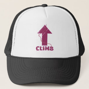 Climb rock climbing rope trucker hat