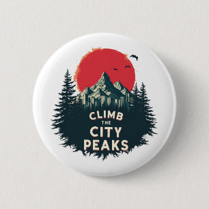 Climb The City Peaks – Mountaineer Adventures Awai 2 Inch Round Button