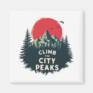 Climb The City Peaks – Mountaineer Adventures Awai Magnet