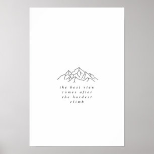 Climb the mountain print