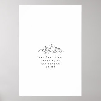 Climb the mountain print