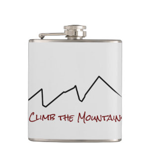 Climb The Mountains Hip Flask
