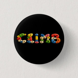 Climb Wall Climbing Holds fun  1 Inch Round Button