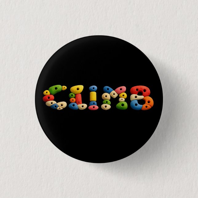 Climb Wall Climbing Holds fun  1 Inch Round Button (Front)