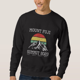 Climbed Mount Fuji Summit 2023 Hike Japan Sun Hiki Sweatshirt