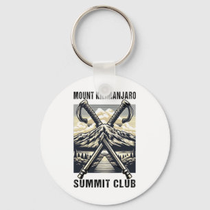 Climbed Mount Kilimanjaro Summit Club Hike Tanzani Keychain
