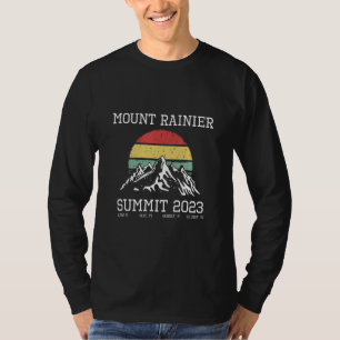 Climbed Mount Rainier Summit 2023 Hike Washington T-Shirt