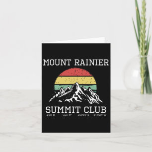 Climbed Mount Rainier Summit Club Hike Washington  Card