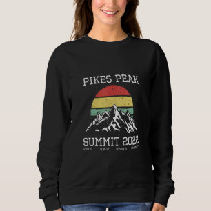 Climbed Pikes Peak Summit 2022 Hike Colorado Sun H Sweatshirt