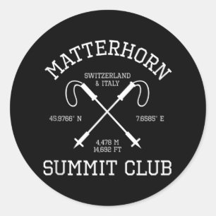 Climbed Problemhorn Summit Club Hike Switzerland I Classic Round Sticker