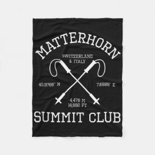 Climbed Problemhorn Summit Club Hike Switzerland I Fleece Blanket