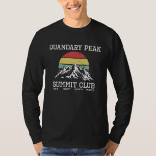 Climbed Quandary Peak Summit Club Hike Colorado Su T-Shirt