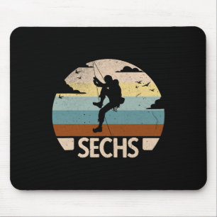 Climber Bouldering 6 Years Boys 6th Birthday Climb Mouse Pad