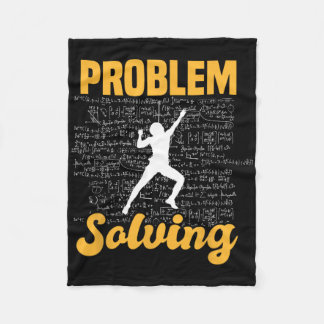 Climber Bouldering Problem Solving Climber Rock Cl Fleece Blanket