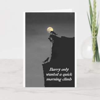 climber meets mountain wolves card