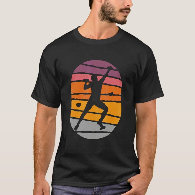 Climber Rock Climbing Mountains Bouldering T-Shirt (Front)
