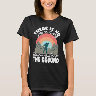 Climber Rock Climbing No Living without Bouldering T-Shirt