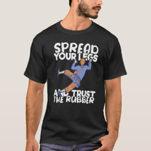 Climber Rock Climbing Trust your Rubber Bouldering T-Shirt