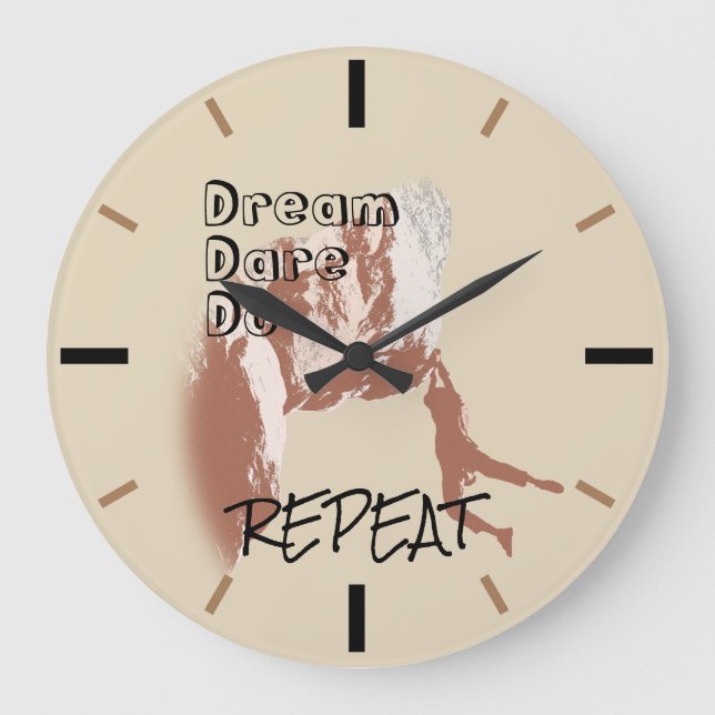 Climber's Creed Large Clock (Front)