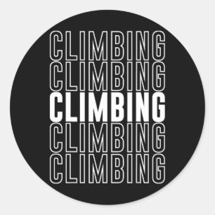 Climbing _2 classic round sticker