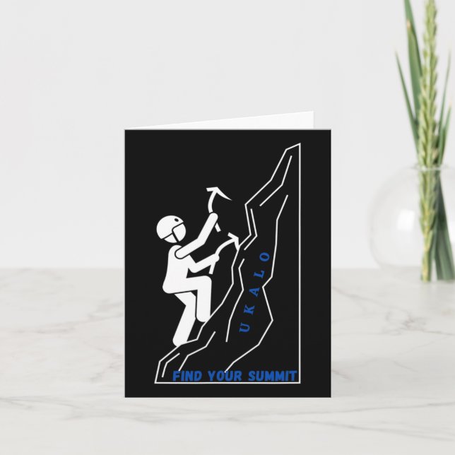 Climbing And Hiking Apparel  Card (Front)
